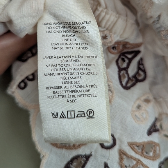 NWT Anthropologie Eyelet Blouse, size M - Picture 9 of 9